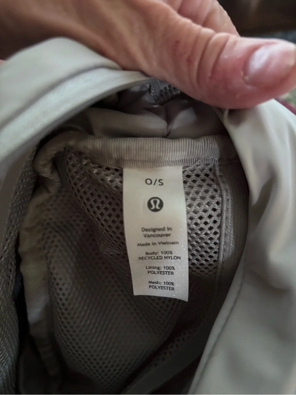 Lululemon Gray Belt Bag Crossbody Waist Bag Silver Hardware